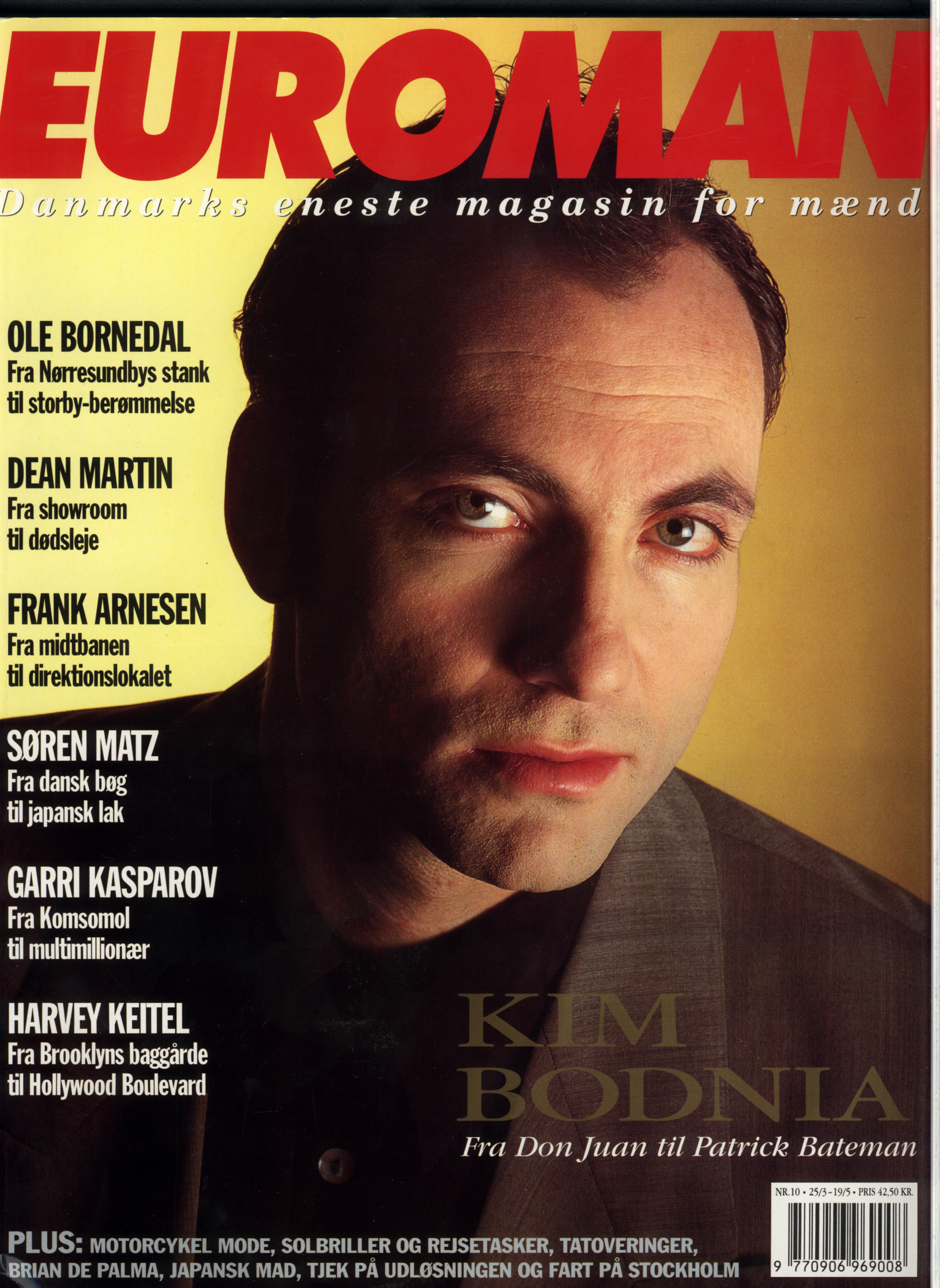 Artikel med Kim Bodnia i Euroman nr. 10 – 25. marts 1994